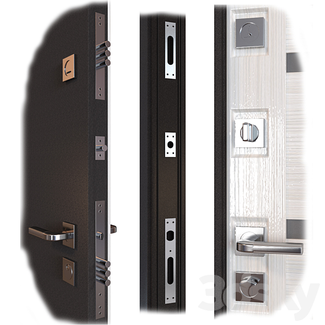Input metal door MASTINO PONTE 3d