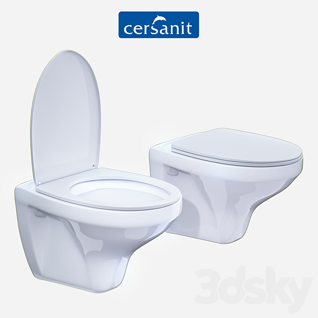 Cersanit “DELFI hanging toilet” 3DSMax File - thumbnail 1