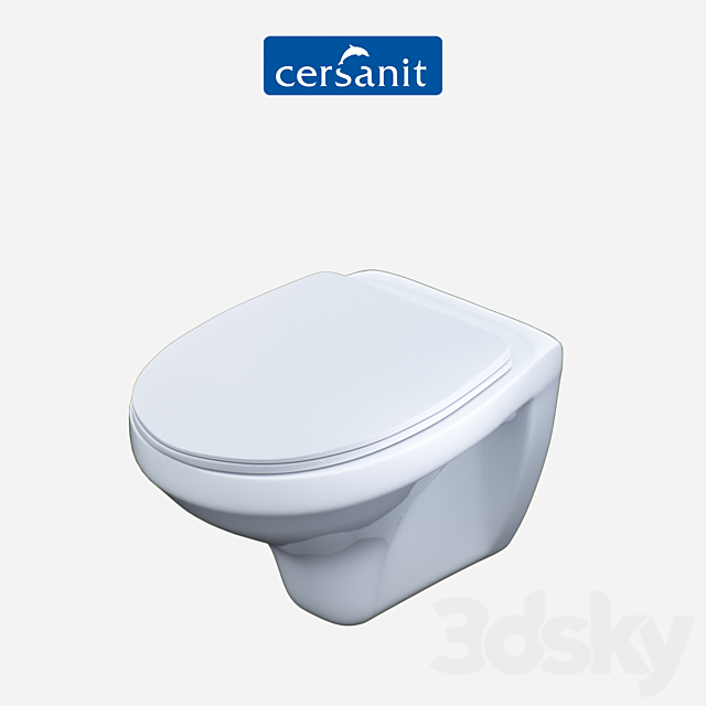Cersanit “DELFI hanging toilet” 3DSMax File - thumbnail 2