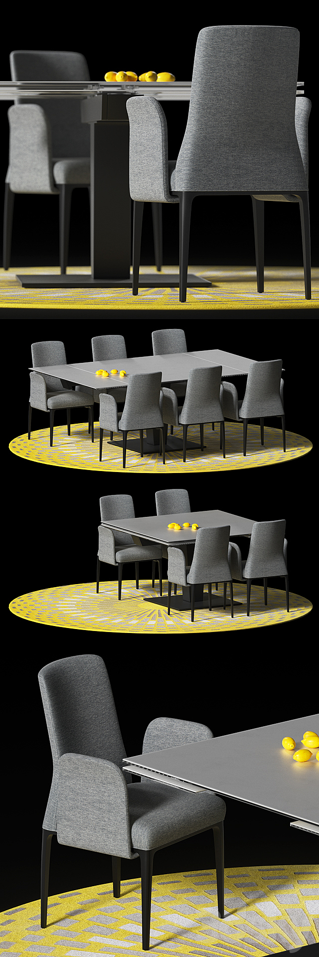 OSIRIS DINING TABLE _ AIDA BRIDGE 3d