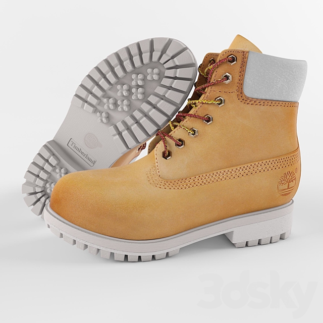 Timberland Boots for men in five colors 3d