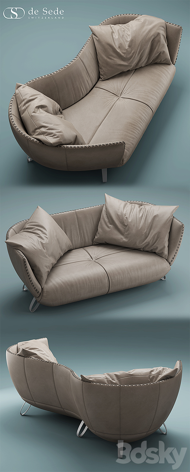 2 Sofa desede DS-102 3d