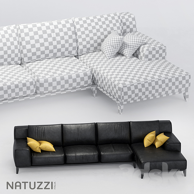 Natuzzi Opera sofa 3DSMax File - thumbnail 2