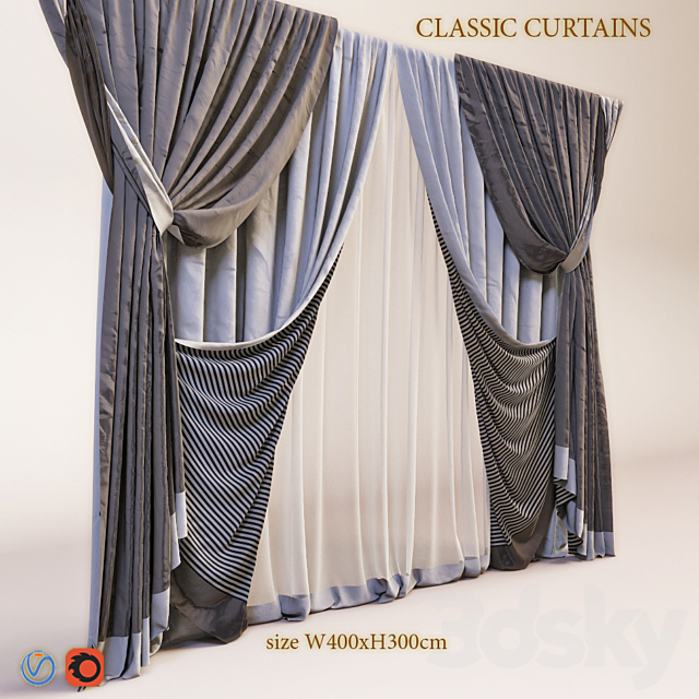 Blind with classical V20 3DSMax File - thumbnail 2