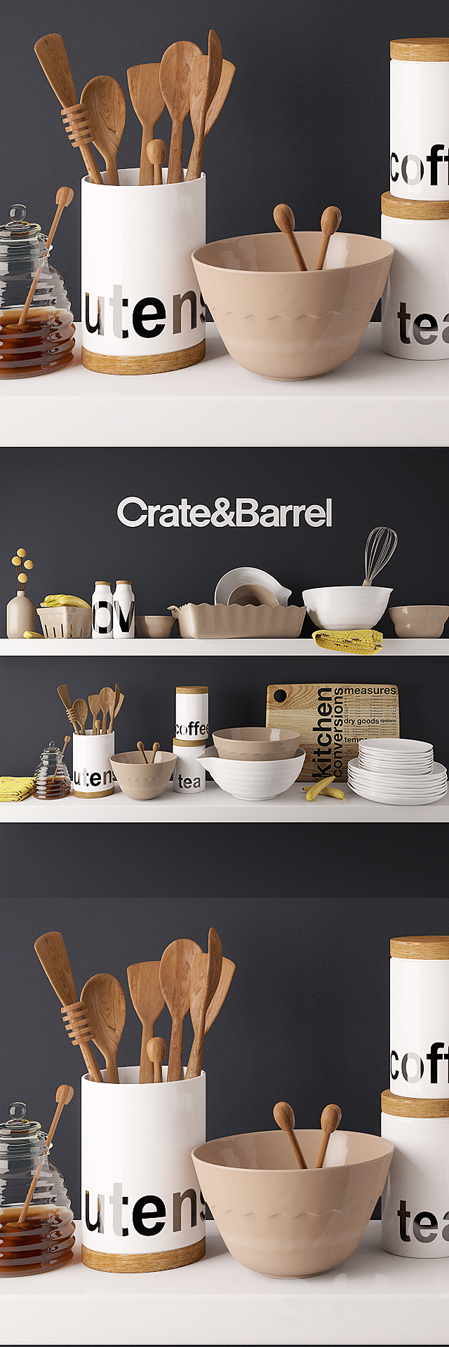 Kitchen accessories by Crate & Barrel 3DSMax File - thumbnail 2