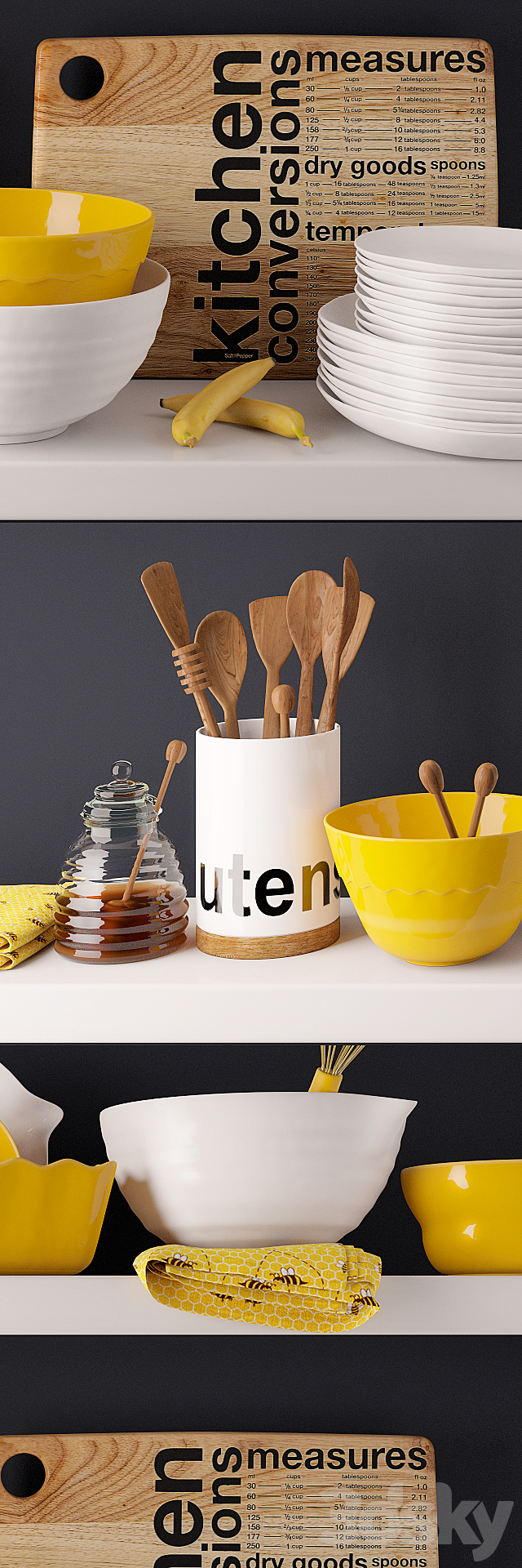 Kitchen accessories by Crate & Barrel 3DSMax File - thumbnail 3