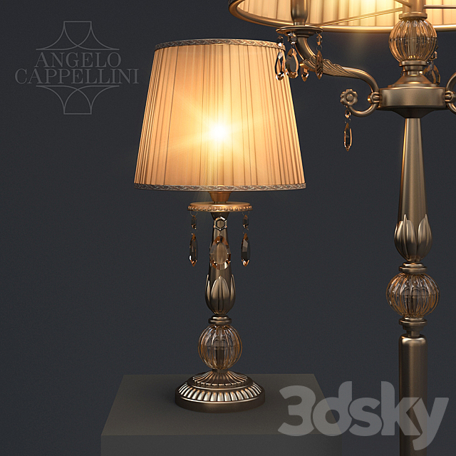 Floor lamp & Table lamp Angelo Cappellini 3DSMax File - thumbnail 2