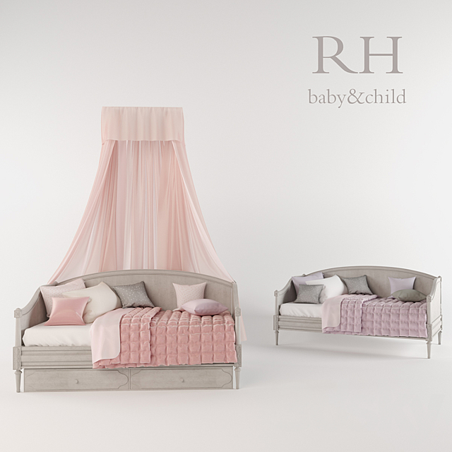 BELLINA ARCHED PANEL DAYBED 3DSMax File - thumbnail 2