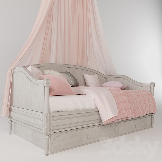 BELLINA ARCHED PANEL DAYBED 3DSMax File - thumbnail 3