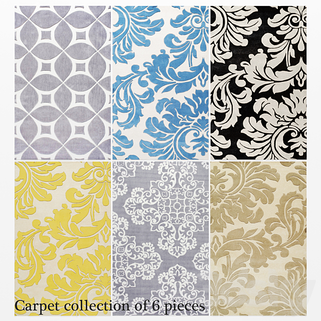 Carpet Collection 6 pcs. 3DSMax File - thumbnail 1