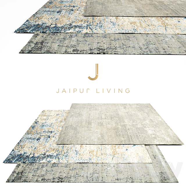 Jaipur Living rug Set 1 3DSMax File - thumbnail 1