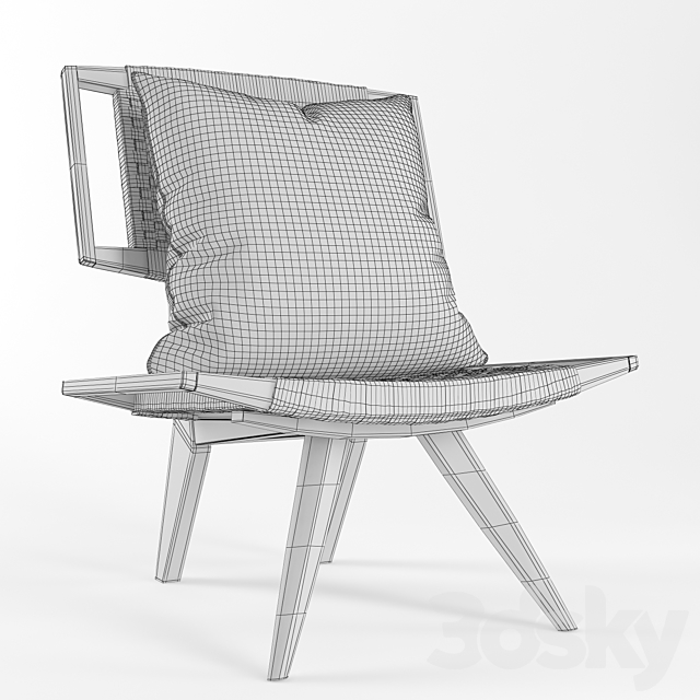 Wicker chair _ Rotang Chair _ Nomad Makum 3DSMax File - thumbnail 2