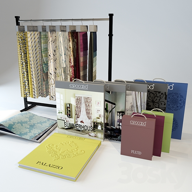for the store to sell wallpaper and fabrics 3d