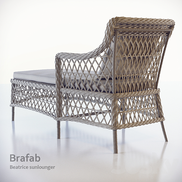 Beatrice sunlounger Brafab 3d