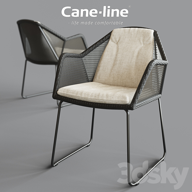 Breeze dining chair 3DSMax File - thumbnail 1