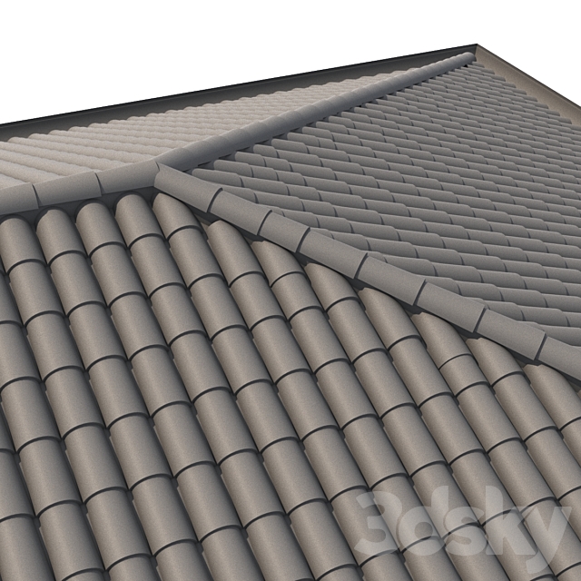 Italian tile roof 3DSMax File - thumbnail 3