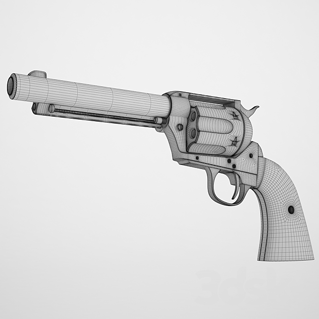 Colt Peacemaker SAA CO2 3d