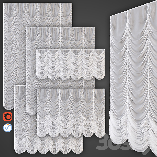 French curtains 3DSMax File - thumbnail 1