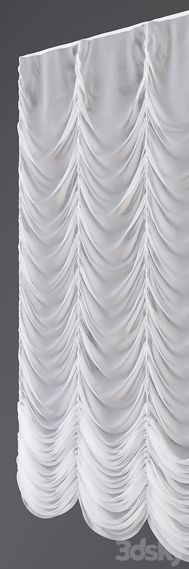 French curtains 3DSMax File - thumbnail 2