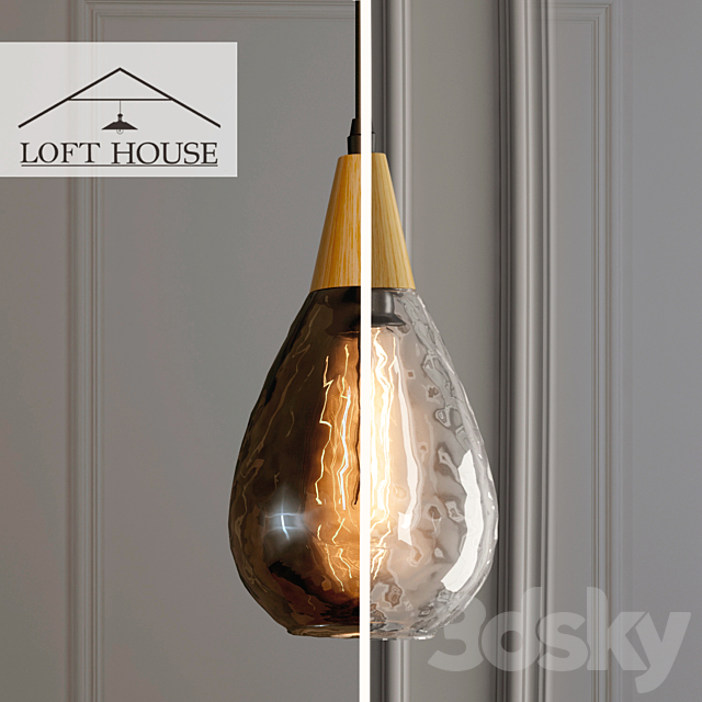Hanging lamp LOFT HOUSE P-167 3DSMax File - thumbnail 1