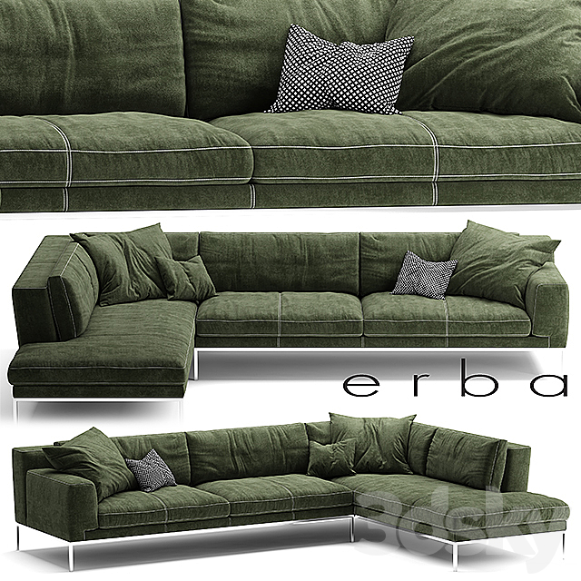 Sofa ERBA ITALIA EDIZIONE Sectional sofa 3DSMax File - thumbnail 1