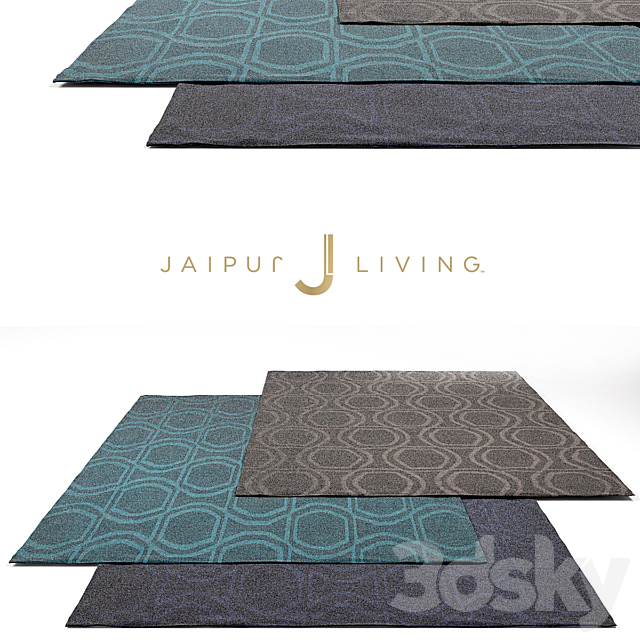 Jaipur Living Solid Rug Set 3 3DSMax File - thumbnail 1