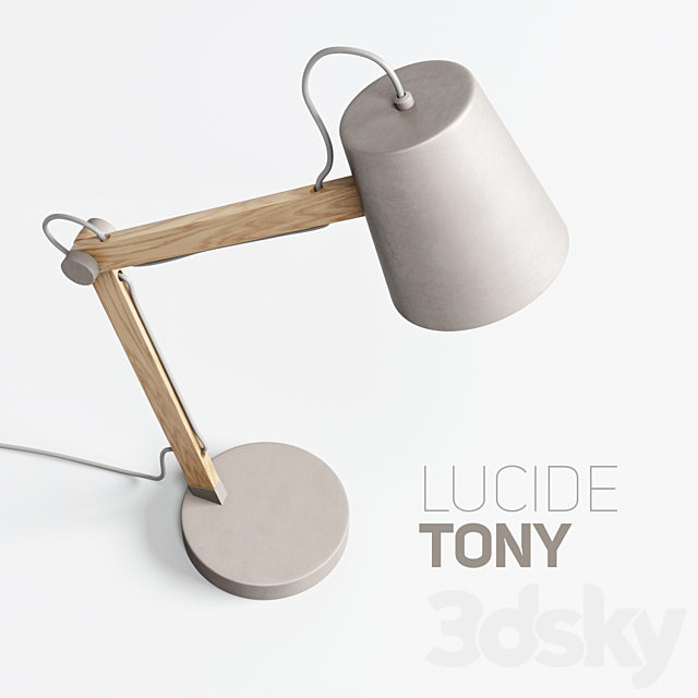 Table lamp LUCIDE TONY 3d