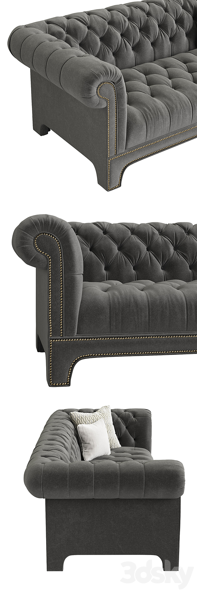 CLAUDETTE SOFA - Mitchell Gold + Bob Williams 3d