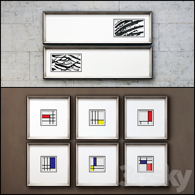 The picture in the frame. Collection 100 3DSMax File - thumbnail 2