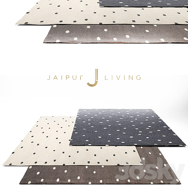 Jaipur Living Contemporary Rug Set 4 3DSMax File - thumbnail 1