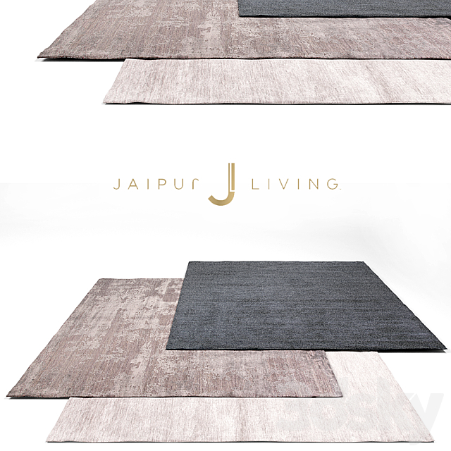 Jaipur Living Luxury Rug Set 3 3DSMax File - thumbnail 1