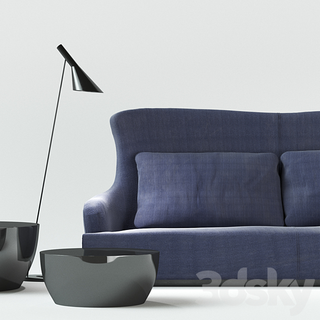 Meridiani Duke Sofa 3d