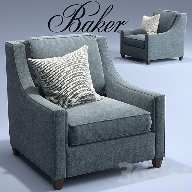 Malory Chair _Baker _Classics_Upholstery – 6604C_Berkley 3DSMax File - thumbnail 1