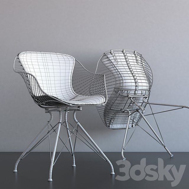 OVERGAARD ??& DYRMAN Wire Dining Chair 3DSMax File - thumbnail 2