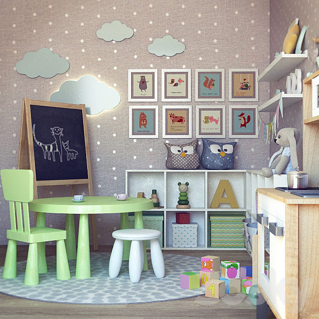 Children (decor and furniture) 3DSMax File - thumbnail 1