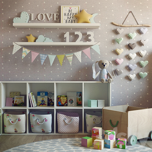 Children (decor and furniture) 3d