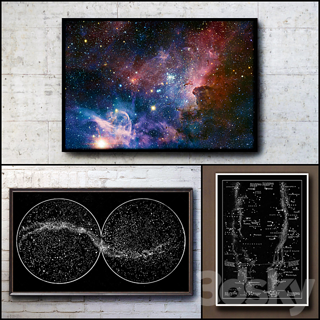 The picture in the frame. 102. Space Collection 3DSMax File - thumbnail 1