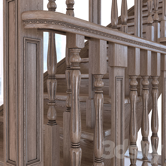 Stairs classical 3DSMax File - thumbnail 2