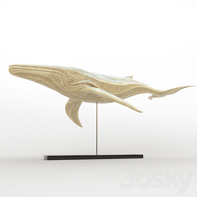 whale figurine 3DSMax File - thumbnail 1