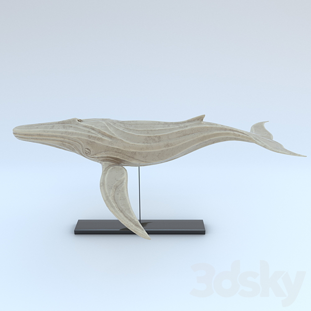 whale figurine 3DSMax File - thumbnail 2