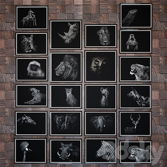 Paintings set 01 & Picture lamp paulmann 3d