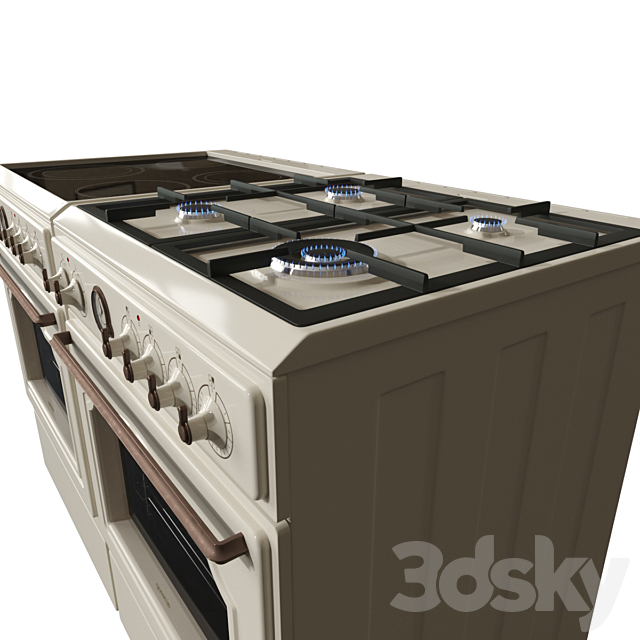 Gas and electric cooker Gorenje Classico 3DSMax File - thumbnail 2