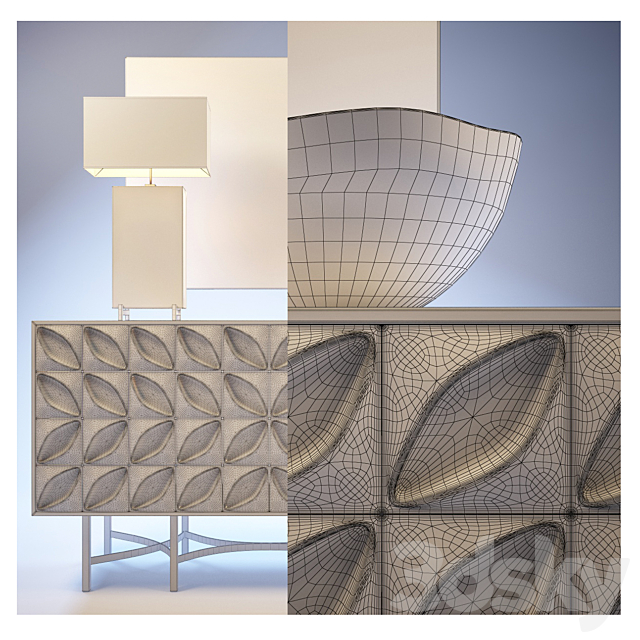 Chest John Richard Organic Mist 3d
