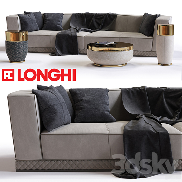 Fratelli Longhi WELLES | Double Depth sofa 3DSMax File - thumbnail 1