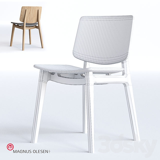 MAGNUS OLESEN Freya Chair 3DS Max Model - thumbnail 3