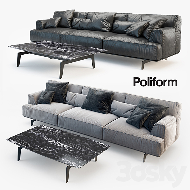 Poliform Tribeca sofa 3d