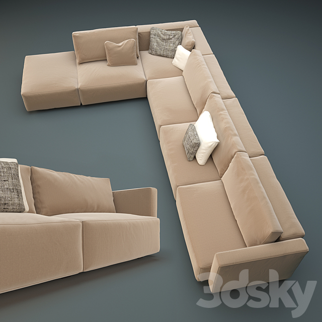 couch _ sofa Le Nuvole SWAN 3DSMax File - thumbnail 2