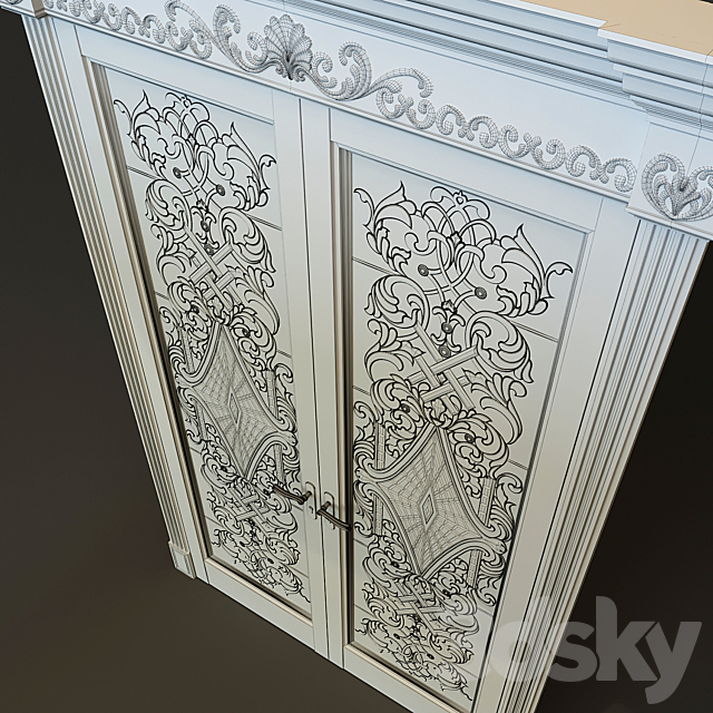 Classical door 3d