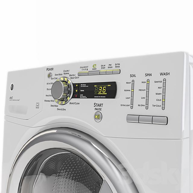 Washer GE 4.1 DOE CU. FT 3d