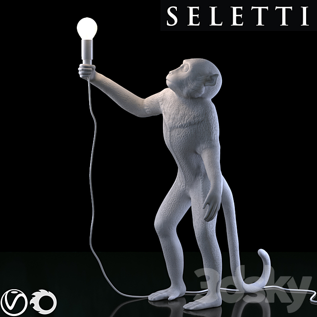 SELETTI The Monkey Lamp Standing Version 3DSMax File - thumbnail 2